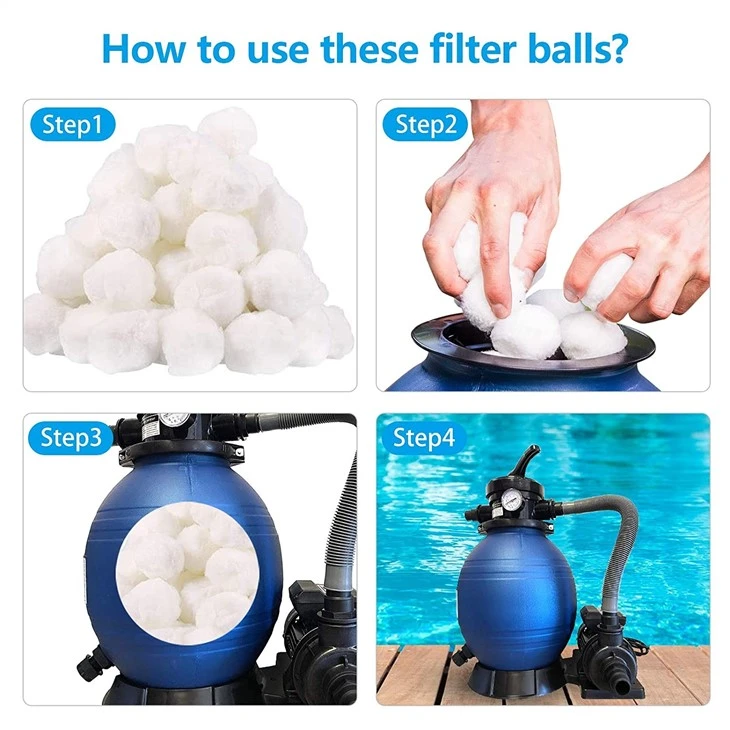700g Vacuum Bag Filter Material Fiber Ball