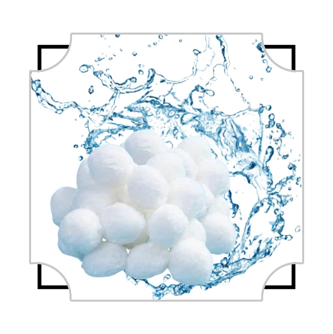 Mindre bakspolning Polyester Bakterier Husfilter Media Fiberkulor För Koi Pond