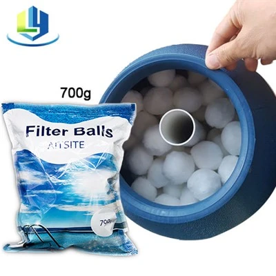 Fiberboll Simbassängfilter Media 700g Färgpåse Förpackning