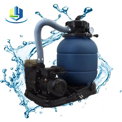 LY-300 300mm sandfilterpumpsystem för pooler ovan mark med standardpump och fast filterbas för enkel installation