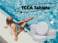 Multifunktionell rengöringstablett Triklorisocyanursyra TCCA används för desinfektion av poolvattenbehandling