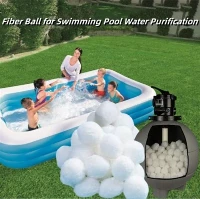 NYA Miljövänliga poolfilterbollar Fibermedia för sandfilter i poolen