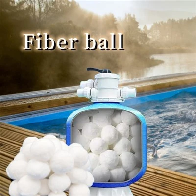 Återanvändbara miljövänliga fiberfilterkulor Ersätt poolfiltersand för pool