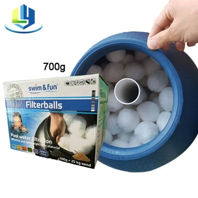 Leverantör Fiberboll Simbassäng Filter Media 700g Färglåda Förpackning