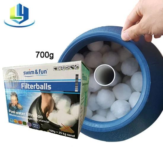 Leverantör Fiberboll Simbassäng Filter Media 700g Färglåda Förpackning
