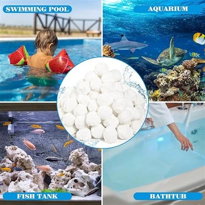 Aquarium Filterball Sand Ersättning Polyester Fiber Ball Pool Filter Cleaning Ball