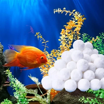 Aquarium Tank Clean 3 Micron energisparande pumpar Filter Polyester Fiber Ball