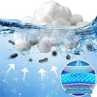 Bollar Filter Media Pool Filter Boll Backwash 700g 100% 25 Polyester Filter Bollar Fiber
